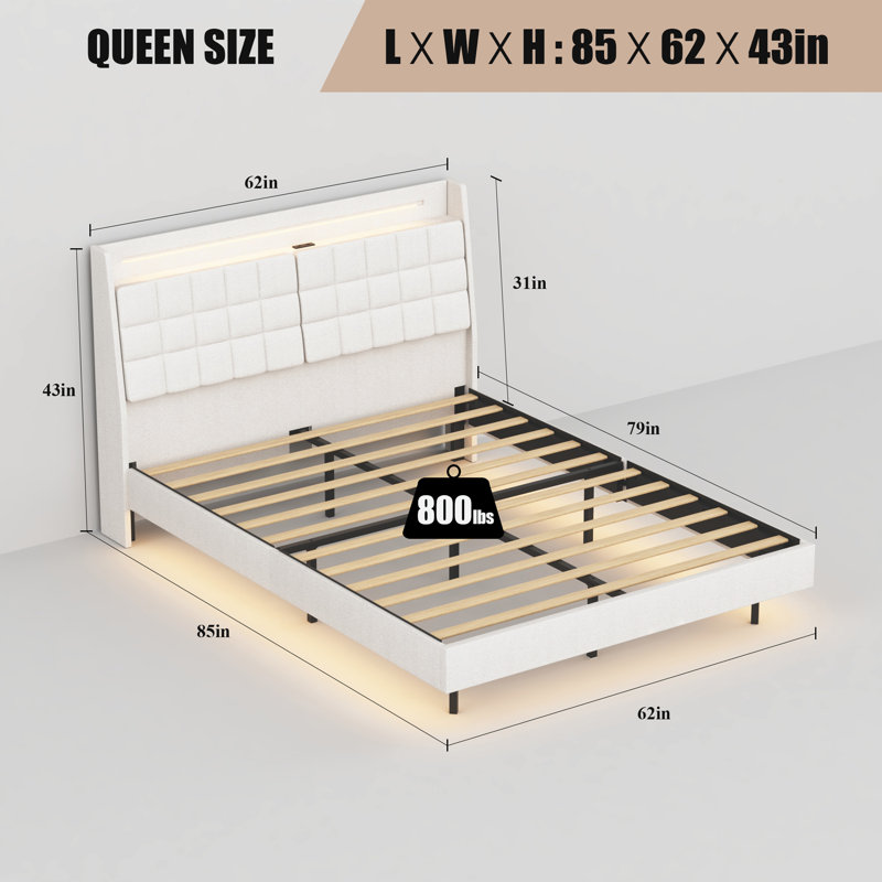 Harvard upholstered platform bed discount